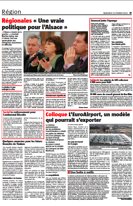 Article L'Alsace du 10 février 2010